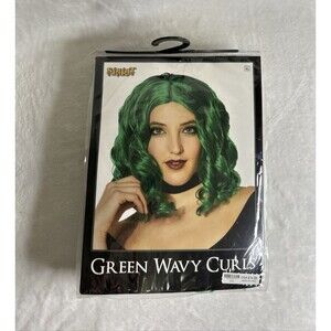 Spirit Green Wavy Curls Wig Adult Size Costume Cosplay Party